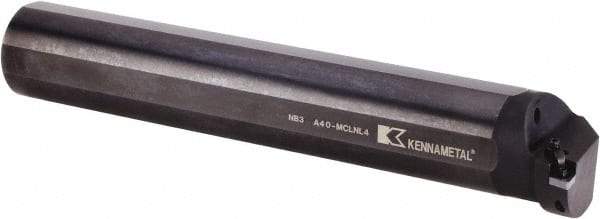 Kennametal - 76.96mm Min Bore Diam, 16" OAL, 2-1/2" Shank Diam, A-MCLN Indexable Boring Bar - CN.. 432 Insert, Pin & Clamp Holding Method - Eagle Tool & Supply