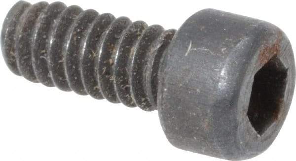 Value Collection - #3-48 UNC Hex Socket Drive, Socket Cap Screw - Alloy Steel, Black Oxide Finish, Fully Threaded, 1/4" Length Under Head - Eagle Tool & Supply
