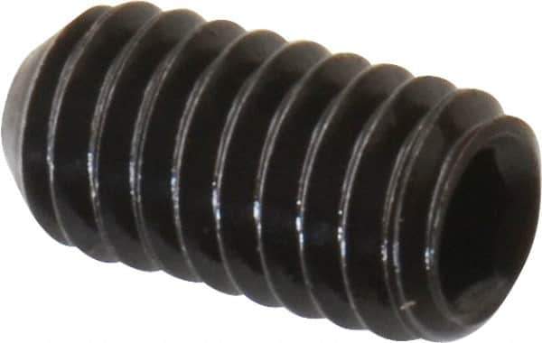 Value Collection - #5-44 UNF, 1/4" OAL, Cup Point Set Screw - Grade 8 Alloy Steel, 1/16" Key - Eagle Tool & Supply