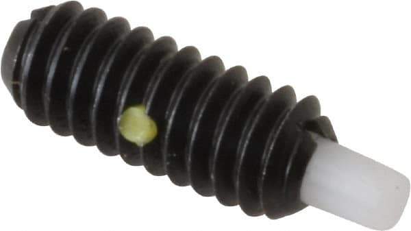 Gibraltar - 1/4-20, 5/8" Thread Length, 3/16" Plunger Projection, Steel Threaded Spring Plunger - 0.119" Max Plunger Diam, 0.3 Lb Init End Force, 3.5 Lb Final End Force - Eagle Tool & Supply