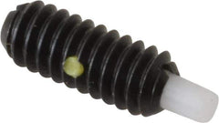 Gibraltar - 1/4-20, 5/8" Thread Length, 3/16" Plunger Projection, Steel Threaded Spring Plunger - 0.119" Max Plunger Diam, 0.3 Lb Init End Force, 3.5 Lb Final End Force - Eagle Tool & Supply