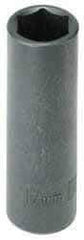 Armstrong - 3/8" Drive 14mm Deep Impact Socket - 6 Points, 2-33/64" OAL - Eagle Tool & Supply
