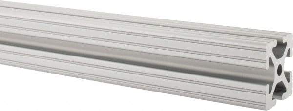 80/20 Inc. - 97 Inches Long x 1-1/2 Inches Wide x 1-1/2 Inches High, T Slotted Aluminum Extrusion - 1.154 Square Inches, Clear Anodized Finish - Eagle Tool & Supply