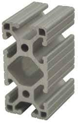 80/20 Inc. - 97 Inches Long x 3 Inches Wide x 1-1/2 Inches High, T Slotted Aluminum Extrusion - 1.7288 Square Inches, Clear Anodized Finish - Eagle Tool & Supply