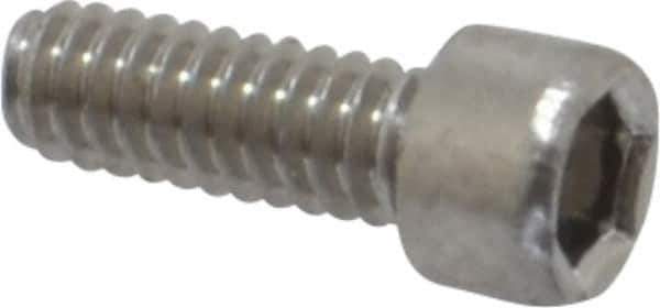 Value Collection - #2-56 UNC Hex Socket Drive, Socket Cap Screw - Grade 18-8 Stainless Steel, 1/4" Length Under Head - Eagle Tool & Supply