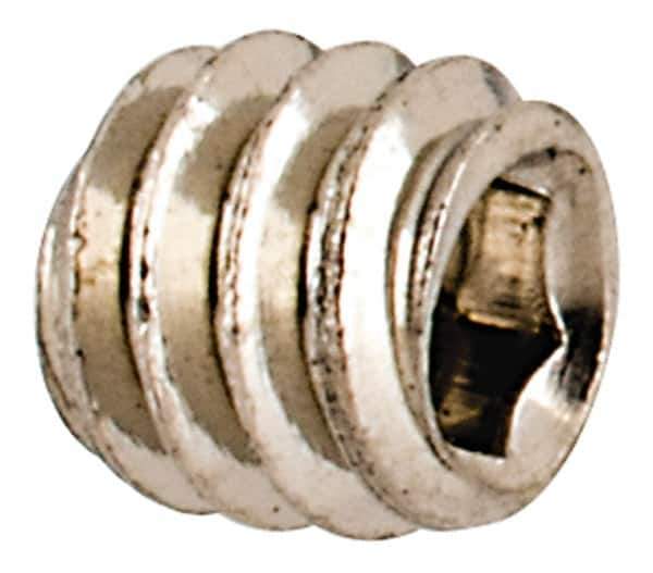 Value Collection - #3-48 UNC, 3/32" OAL, Cup Point Set Screw - Grade 18-8 Stainless Steel, 0.05" Key - Eagle Tool & Supply