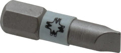 Wera - 5.5mm x 0.8mm Blade, 1/4" Drive Slotted Screwdriver Bit - Eagle Tool & Supply