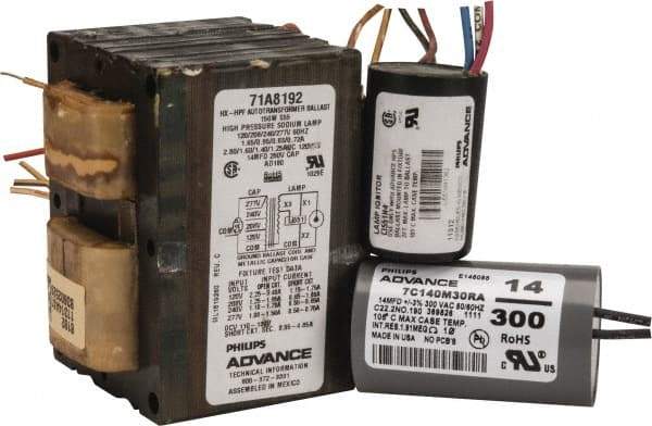 Philips Advance - 150 Watt, HX-HPF Circuit, High Pressure Sodium, High Intensity Discharge Ballast - 120/208/240/277 Volts, 1.3 to 2.8 Amp, 3-15/16 Inch Long x 3-3/8 Inch Wide x 2-7/8 Inch High - Eagle Tool & Supply