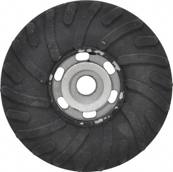 Norton - 5" Diam Locking Nut Disc Backing Pad - Medium Density, 10,000 RPM - Eagle Tool & Supply