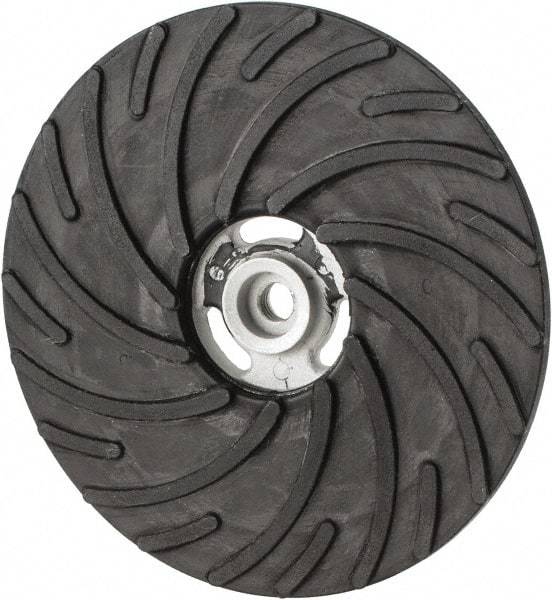 Norton - 9" Diam Locking Nut Disc Backing Pad - Hard Density, 6,600 RPM - Eagle Tool & Supply