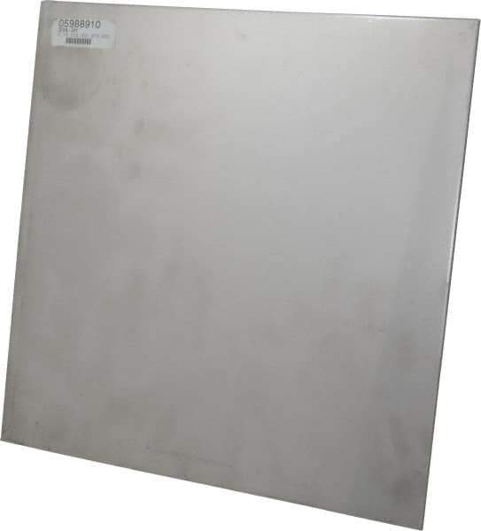 Made in USA - 0.12 Inch Thick x 12 Inch Wide x 12 Inch Long, 304 Stainless Steel Sheet - Cold Rolled, Bright Finish, #2B - Eagle Tool & Supply