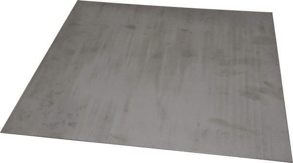Made in USA - 0.048 Inch Thick x 12 Inch Wide x 12 Inch Long, 304 Stainless Steel Sheet - Intermediate Polished Finish, #4 - Eagle Tool & Supply