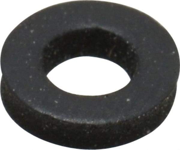 Made in USA - #6 Screw, Grade 60 Neoprene Standard Flat Washer - 0.12" ID x 1/4" OD, 0.077" Thick, Plain Finish - Eagle Tool & Supply