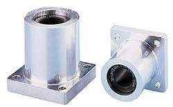 Thomson Industries - 0.503" ID, 1,940 Lb Static Load Capacity, Twin Flanged Mounted Linear Bearing - Eagle Tool & Supply