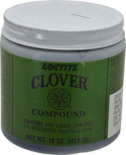 Loctite - 1 Lb Water Soluble Compound - Compound Grade Super Fine, 400 Grit, Black & Gray, Use on General Purpose - Eagle Tool & Supply