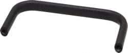 Amatom Electronic Hardware - 4-9/32" Long x 0.44" Wide x 2" High, Oval Handle - Black Anodized, Aluminum, 4" Center to Center - Eagle Tool & Supply