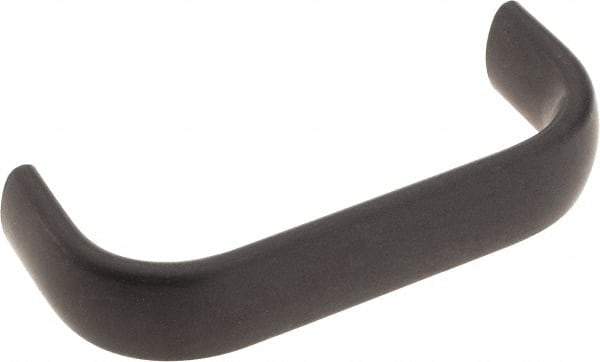 Amatom Electronic Hardware - 3-9/32" Long x 0.63" Wide x 1-9/32" High, Oval Handle - Black Anodized, Aluminum, 3" Center to Center - Eagle Tool & Supply