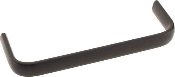 Amatom Electronic Hardware - 6-9/32" Long x 0.63" Wide x 2" High, Oval Handle - Black Oxide Finish, Stainless Steel, 6" Center to Center - Eagle Tool & Supply