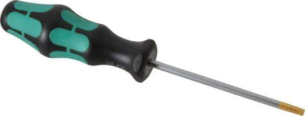 Wera - T25 Torx Driver - 3-15/16" Blade Length, 8-5/64" OAL, Ergonomic Handle - Eagle Tool & Supply