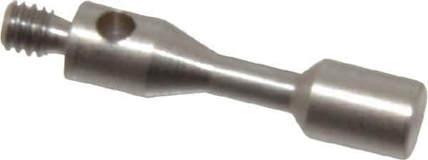 SPI - 3 mm Ball Diameter, M2 Thread, Steel Point Disc Tip CMM Stylus - 13 mm Overall Length - Eagle Tool & Supply