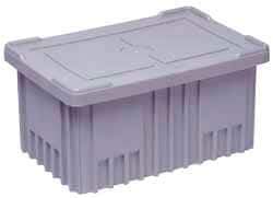 Quantum Storage - 10.9" Long x 8.3" Wide x 1" High Gray Lid - For Use with DG91035, DG91050 - Eagle Tool & Supply