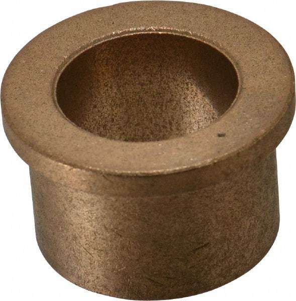 Boston Gear - 1" Inside x 1-3/8" Outside Diam, Oil Impregnated Bronze Sleeve Bearing - 1-5/8" Flange Outside Diam, 3/16" Flange Thickness, 1" OAL - Eagle Tool & Supply