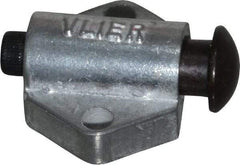 Vlier - 7/8" Base Width, 1/8" Stroke Len, 3/8" Stop Head OD, 21/32" Btw Mt Hole Ctrs, 19/32" Btw Mt Hole & Edge, Round Spring Locating Stop - 11/16" Body Len x 7/8" Body Width, 7/32" Base Thickness, 5.13 Lb Init, 10 Lb Mid, 14.9 Lb Final End Force - Eagle Tool & Supply