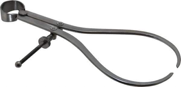 Value Collection - 8 Inch Leg, Spring Joint, Steel, Polished, Outside Caliper - 8 Inch Max Measurement, 200mm Max Measurement, Flat Leg with Quick Nut Adjustment - Eagle Tool & Supply