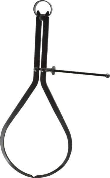 Value Collection - 12 Inch Leg, Spring Joint, Steel, Polished, Outside Caliper - 12 Inch Max Measurement, 300mm Max Measurement, Flat Leg with Quick Nut Adjustment - Eagle Tool & Supply