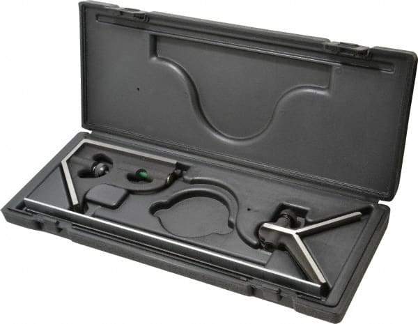 TESA Brown & Sharpe - 3 Piece, 12" Combination Square Set - 1/16, 1/32, 1/64 & 1/8" (4R) Graduation, Hardened Steel Blade, Hardened Steel Center & Square Head - Eagle Tool & Supply