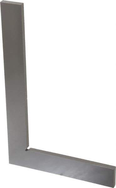 Value Collection - 8-1/2" Blade Length, 5-1/8" Base Length Tool Steel Square - 0.0016" Accuracy - Eagle Tool & Supply