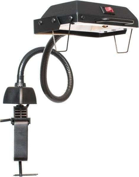 Electrix - 27 Inch, Gooseneck, Clamp on, Halogen, Black, General Purpose Task Light - 100 Watt, Nonmagnifying - Eagle Tool & Supply