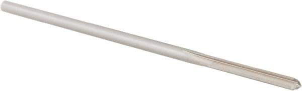Alvord Polk - #24 High Speed Steel 4 Flute Chucking Reamer - Straight Flute, 0.146" Straight Shank, 1" Flute Length, 4" OAL - Eagle Tool & Supply