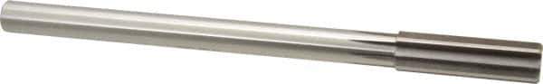 Alvord Polk - 17mm High Speed Steel 8 Flute Chucking Reamer - Straight Flute, 9/16" Straight Shank, 2-1/4" Flute Length, 9" OAL - Eagle Tool & Supply