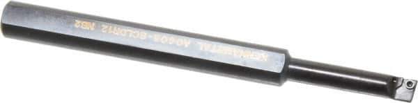 Kennametal - 7.62mm Min Bore Diam, 101.6mm OAL, 9.53mm Shank Diam, A-SCLD Indexable Boring Bar - 1-1/4" Max Bore Depth, CD.. Insert, Screw Holding Method - Eagle Tool & Supply