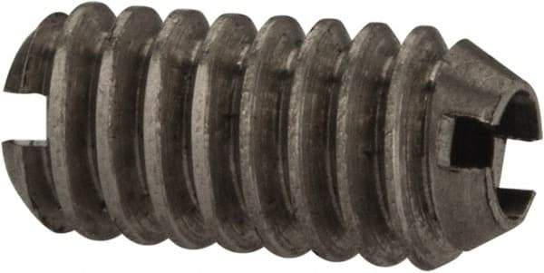 Gibraltar - 5-40, 0.062" Ball Diam, 0.25" Body Length, 0.02" Max Ball Reach, Threaded Ball Plunger - Stainless Steel Body, Nylon Ball, 0.25 Lb Initial End Force, 0.75 Lb Final End Force - Eagle Tool & Supply