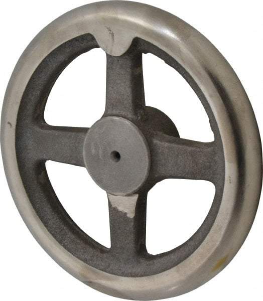 Morton Machine Works - 6", 4 Spoke Straight Handwheel - 1.6" Hub, Cast Iron, Plain Finish - Eagle Tool & Supply
