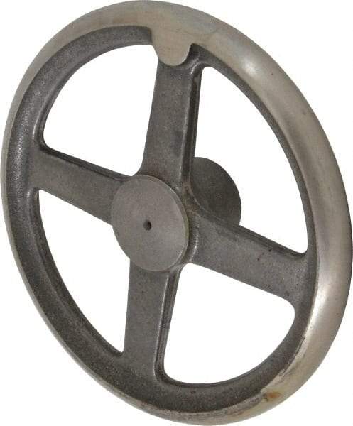 Morton Machine Works - 10", 4 Spoke Straight Handwheel - 2.3" Hub, Cast Iron, Plain Finish - Eagle Tool & Supply