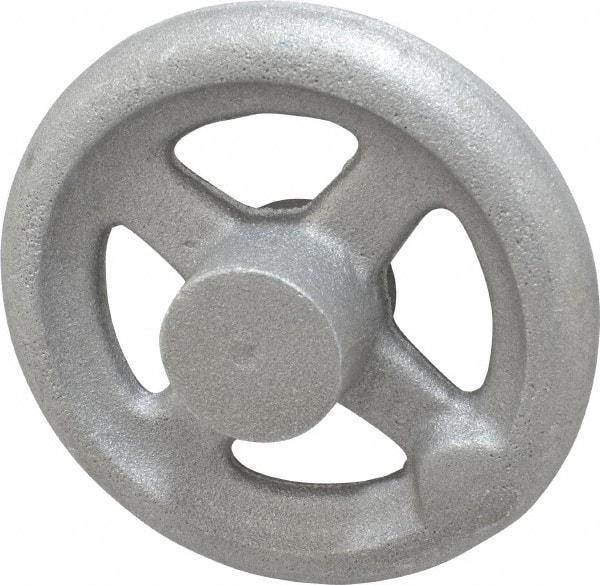 Morton Machine Works - 4", 4 Spoke Straight Handwheel - 1.3" Hub, Aluminum, Plain Finish - Eagle Tool & Supply