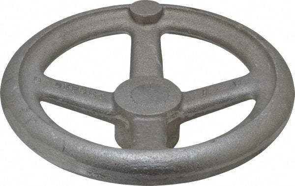 Morton Machine Works - 8", 4 Spoke Offset Handwheel - 1.9" Hub, Aluminum, Plain Finish - Eagle Tool & Supply