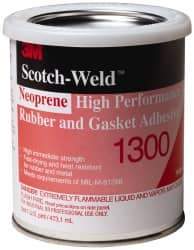 3M - 16 oz Can Yellow Butyl Rubber Joint Sealant - 300°F Max Operating Temp, 4 min Tack Free Dry Time, Series 1300 - Eagle Tool & Supply