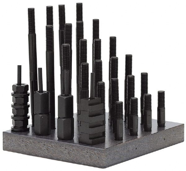 TE-CO - T-Nut & Stud Kits Stud Thread Sizes: 7/8-9 T-Slot Size (Inch): 1 - Eagle Tool & Supply
