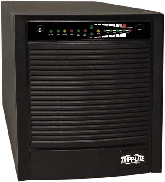 Tripp-Lite - 15 Amp, 1,500 VA, Tower & Rack Mount Online Backup Uninterruptible Power Supply - Backup 4-1/2 min with Full Load & 13 min with Half Load, 120 VAC Input & Output, 1,200 Watt Output, 1 Phases, 6 Outlets - Eagle Tool & Supply