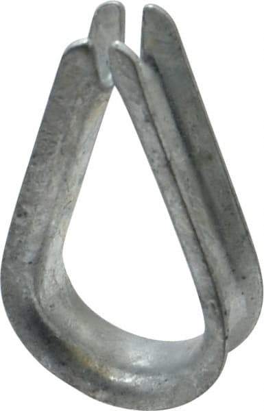 Value Collection - 5/16" Wire Rope Thimble Clip - Steel, Galvanized - Eagle Tool & Supply