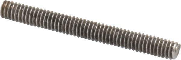 Value Collection - #8-32 1-1/2" OAL Fully Threaded Stud - Stainless Steel, Plain Finish - Eagle Tool & Supply