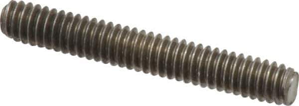 Value Collection - 1/4-20 1-3/4" OAL Fully Threaded Stud - Stainless Steel, Plain Finish - Eagle Tool & Supply
