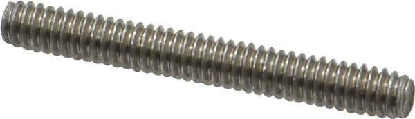 Value Collection - 1/4-20 2" OAL Fully Threaded Stud - Stainless Steel, Plain Finish - Eagle Tool & Supply