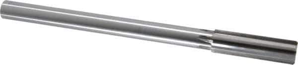 Made in USA - 3/4" Carbide-Tipped 6 Flute Chucking Reamer - Straight Flute, 5/8" Straight Shank, 2-1/2" Flute Length, 9-1/2" OAL - Eagle Tool & Supply