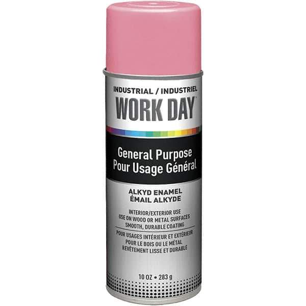 Krylon - Pink, Gloss, Enamel Spray Paint - 9 to 13 Sq Ft per Can, 10 oz Container, Use on Ceramics, Glass, Metal, Plaster, Wood - Eagle Tool & Supply