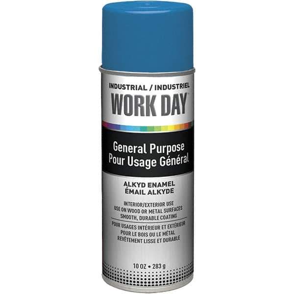 Krylon - True Blue, Gloss, Enamel Spray Paint - 9 to 13 Sq Ft per Can, 10 oz Container, Use on Ceramics, Glass, Metal, Plaster, Wood - Eagle Tool & Supply